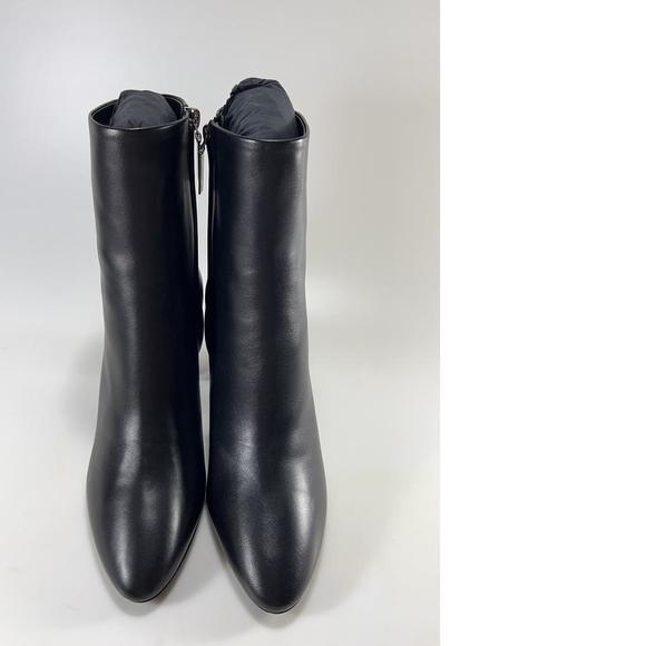 YSL Black Lou Pin Zip 70mm Nappa Leather Almond Toe Boots Booties D829 - Picture 7 of 12